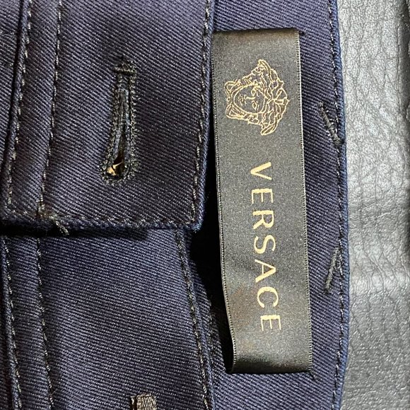 New Versace Ladies Jeans Pantalone Two Tone !!
